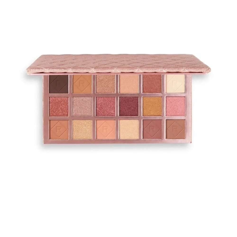 NEW Makeup Revolution Glam Glow Soft Glamour Eyeshadow Palette 18 Shades Neutral